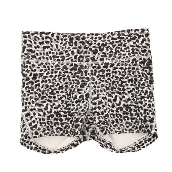 OUTDOOR VOICES Athletic Mini Shorts Size S Snow Leopard Print EUC B10 - Picture 3 of 5